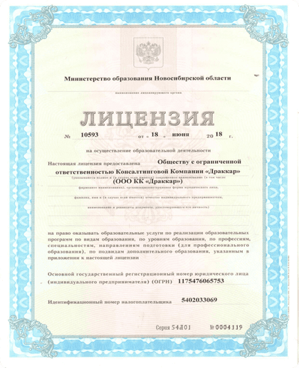 Лицензия 1